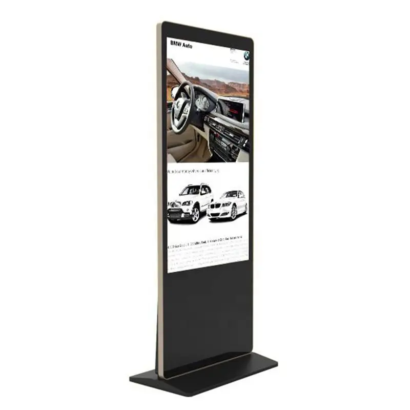 Großhandel neues Design Digital Signage Einfache LCD-Bildschirm Boden stehende Werbung Display für Restaurant Hotel zubehör