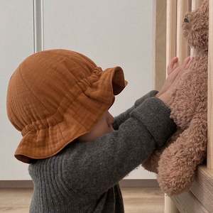 Sombrero de Sol para Niños Pequeños, de Algodón, Lindo, para Primavera y Otoño 2025, para Niños y Niñas, Cálido y Suave, Tipo Bucket, para Bebés - Product Image 2