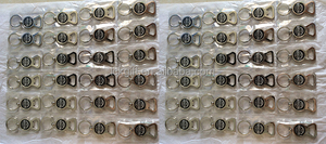 Abridor de botellas de cerveza de Metal con logotipo láser personalizado barato a granel llaveros en blanco para grabado - Product Image 4