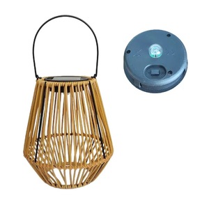 Lanternes solaires étanches en rotin pour l'extérieur Lampes de <span class=keywords><strong>jardin</strong></span> solaires pour cour, patio, porche, <span class=keywords><strong>lampe</strong></span> de décoration suspendue - Product Image 4