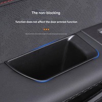 Accessoires de voiture T2, boîte de rangement multifonctionnelle en ABS noir pour l'intérieur des portes, organiseur, plateau pour Jetour Traveller T2