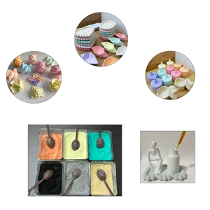 วัสดุทำมือสำหรับงานปูนปลาสเตอร์ DIY ความแข็งสูง ทนทาน เจสโมไนต์ สีเรซิ่นยิปซัม ผงหล่อแบบอีโค 2400 เมช ไม่มีฟองอากาศ - Product Image 2
