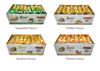 Biscuits et craquelins aux légumes croustillants et salés certifiés HACCP en gros, conditionnés en boîte et en sachet