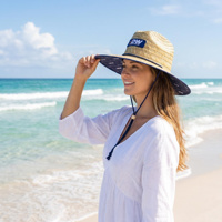 Chapeaux de paille à large bord respirants personnalisés avec logo, de haute qualité, en gros : Chapeaux de soleil unisexes pour l'été