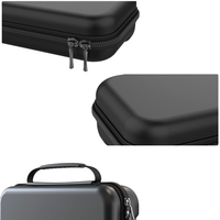 Étui de rangement noir léger et résistant aux chocs en EVA+nylon, coque rigide multi-compartiments pour Nintendo Switch