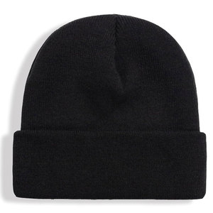 Gorros de Invierno Personalizados al Por Mayor, de Alta Calidad, Último Diseño, Color Sólido, Tejidos, para Invierno - Product Image 1