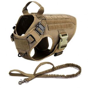 Dog <b>Harness</b> Vest Factory supply <b>No</b>-<b>Pull</b> walking Training Dogs <b>Harness</b> rope Adjustable Tactical Dog Vest - Product Image 1
