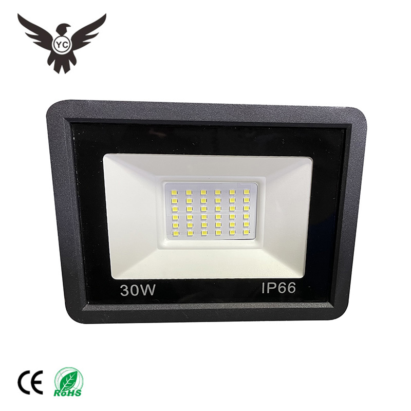 Luz de inundación Led para exteriores, luces de oficina de aluminio, venta al por mayor, patio trasero cuadrado, impermeable, 10W, 20W, 30W, 50W, 100W, 150W, 200W, 300W, 400W