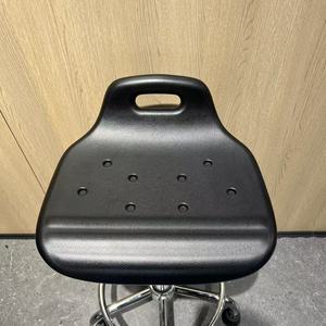 Chaises de laboratoire professionnelles en polyuréthane PU avec base chromée, équipement de laboratoire scientifique antistatique ESD, <span class=keywords><strong>tabouret</strong></span> de moulin de travail pour banc de travail - Product Image 5
