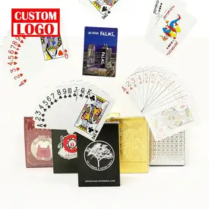 Naipes de póquer de papel personalizados de 300gsm, diseño personalizado, juego de mesa de papel al por mayor, Impresión de naipes de póquer