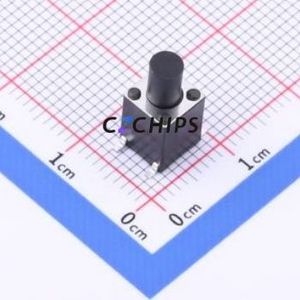 TS-1006S-BR13026 Tactile Switch SMD-4P,6x6mm Switch Single Pole Single Throw Round Button 2.6N Vertical Mount - Product Image 1