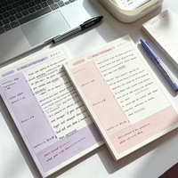 Nouveau bloc-notes Cornell Style B5 ML, coloré, simple et esthétique, cahier à feuilles détachables pour étudiants, carnet de notes, bloc de croquis
