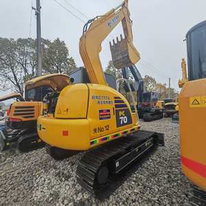 Excavatrice utilisée de chenille de KOMATSU 70-8 Le Japon original a importé l'excavatrice hydraulique d'occasion de KOMATSU 7 tonnes pour la construction de ferme - Product Image 4