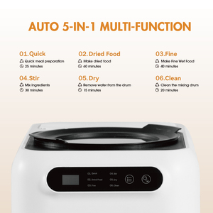 מכונת הכנת מזון לחיות מחמד 3L חכמה, אקולוגית, ניידת, להכנת מזון טרי, ללא ריח, עם 5 מצבי בקרה באמצעות מסך מגע. - Product Image 2