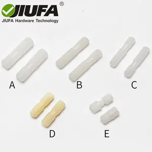 Jiufa equipamento de móveis dowel exato de plástico para móveis painel de conexão invisível manga de inseto de nylon móveis