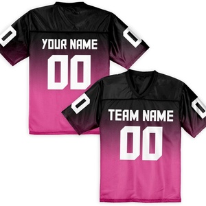Personnalisez votre maillot de football américain unisexe en spandex/polyester à séchage rapide avec col en V, avec nom et numéro de votre équipe, cadeau pour les fans - Product Image 6