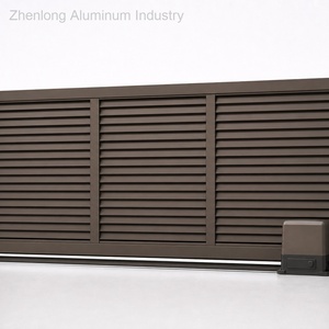 Puertas Corredizas Automáticas de Aluminio para Entrada de Vehículos, Resistentes a Impactos, Acabado con Recubrimiento en Polvo Anticorrosivo, Lujo para Penthouse Contemporáneo - Product Image 2