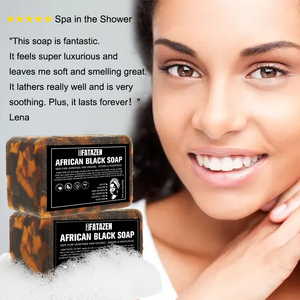 Nhãn Hiệu Riêng Tắm Tự Nhiên Xà Phòng Hữu Cơ Rắn Nhà Vệ Sinh Xà Phòng Làm Trắng Cơ Bản Làm Sạch Giữ Ẩm OEM/ODM Phi Đen Xà Phòng - Product Image 5