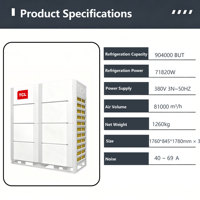 Sistema de Aire Acondicionado Central VRF de 94 HP con Enfriamiento Potente, Combinación de Triple Unidad