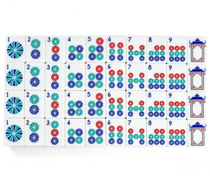 Set Mahjong Ecologico Stile Americano con Motivo Bambù, Tessere in Acrilico a 4 Strati, Tavolo da Gioco per Casa e Feste - Product Image 6