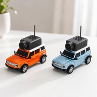 Voiture télécommandée RC 1:64 avec caméra HD WiFi, stabilisateur gyroscopique 2.4G, orange et bleue, 4 roues motrices, utilisation en intérieur pour enfants