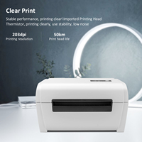 4 pouces 110mm 203DPI Direct USB Label Maker Machine Thermal Shipping Label Printer for Logistics MACOS Android