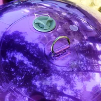 Boule miroir gonflable violette réutilisable, ballon bulle brillant en PVC, décoration de boule disco pour mariage, fête, événement, accessoire photo
