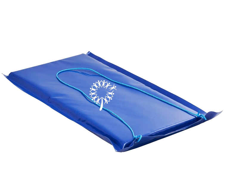 Customized outdoor orange blue waterproof cold resistant cheap pvc snow sled for kids