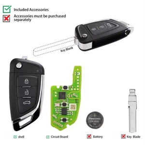 Llave Remota Universal Plegable Xhorse XKKF03EN 06 de 3 Botones Estilo Navaja para Herramienta VVDI, Versión en Inglés - Product Image 2