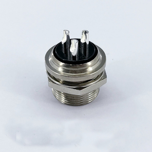 Conector de Enchufe GX12 de Ángulo Recto DIN 12mm 2, 3, 4, 5 y 6 Pines, Cobre IP50, Acoplamiento Roscado, Carcasa de Aleación de Zinc - Product Image 1