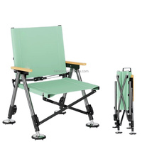 Chaise de pêche de type T de haute qualité, cadre en fer, angle réglable, bras extensible pour un confort optimal lors du camping et de la pêche