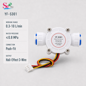 เซ็นเซอร์วัดการไหลของน้ำ YF-S301 แบบฮอลล์เอฟเฟค DC 3.5-24V สำหรับเครื่องทำน้ำร้อน เครื่องจ่ายน้ำดื่ม ขายส่ง - Product Image 2