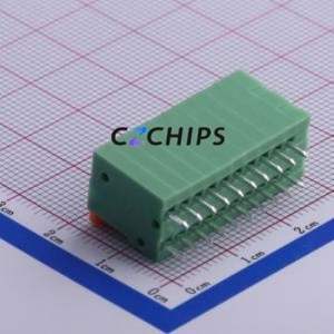 KF141V-2.54-10P Spring Terminal Block Through hole Component (THT),P=2.54mm Connector 2.54mm 10P 10 2A - Product Image 2