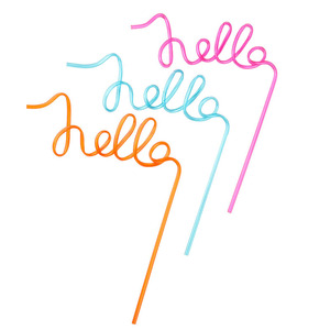 PETG คำบ้าตกแต่งจัดแต่งทรงผมที่<span class=keywords><strong>สวย</strong></span>งามหลอดดื่มในสีที่จะดื่มเครื่องดื่ม<span class=keywords><strong>นม</strong></span>กาแฟน้ำผลไม้ - Product Image 1