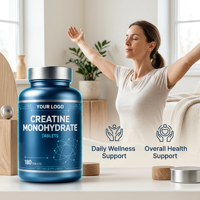 Créatine Pré-Entraînement en Comprimés en Vrac avec HCL Micronisé pour la Récupération Musculaire et l'Énergie, 180 Comprimés 180g, Fournisseur OEM ODM