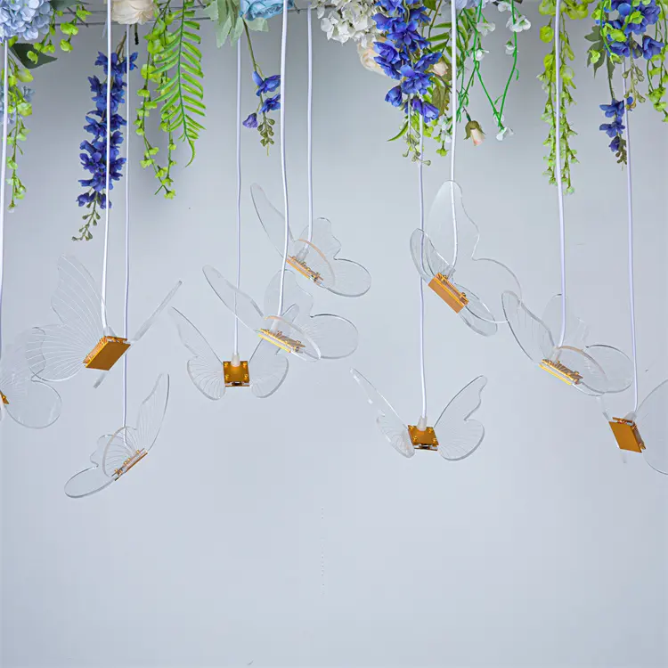 Kelebek avize, model C düğün dekorasyon düğün süslemeleri düğün dekorasyon için ışık led ışık standı