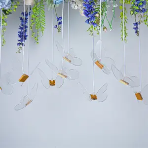Lampu gantung kupu-kupu, lampu led dekorasi pernikahan model C untuk dekorasi pernikahan