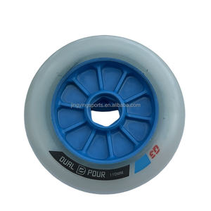 สเก็ตอินไลน์สปีดสำหรับกีฬากลางแจ้ง110มม. ล้อแข็งสองชั้น84A/86A + 64A - Product Image 2