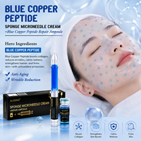 Crème G Sponge Microneeole au peptide de cuivre bleu, ampoule réparatrice, améliore l'absorption des nutriments, éclaircit le teint terne, anti-âge