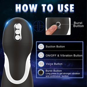 <strong>Custom</strong> <strong>Penis</strong> Stimulation Heating Electric 10-Frequency Vibration Modes Automatic Male Masturbator Cup - Product Image 3