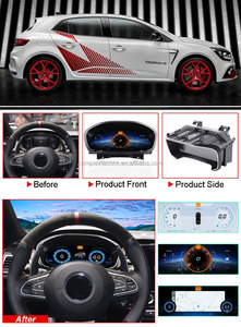 หน้าจอ LCD ดิจิตอลขนาด 12.3 นิ้ว สำหรับรถยนต์เรโนลต์ เมแกน 4 ปี 2016-2023 แผงหน้าปัดมาตรวัดความเร็ว พร้อม CarPlay - Product Image 6