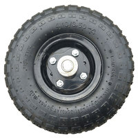 Roue pneumatique en caoutchouc 4.10/3.50-4 pour chariot robuste, pneu gonflable avec roulement à billes pour chariot à plateforme