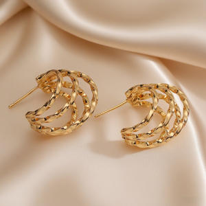 Boucles d'oreilles clous en acier titane, anti-allergiques, inaltérables, simples, vente en gros, en stock, directement de l'usine - Product Image 4