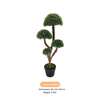 Boule Topiaire Artificielle de 90cm pour Balcon Intérieur, Bureau, Verdure, Pin, Aiguille, Bonsaï, Ornements de Décoration de Jardin d'Hôtel