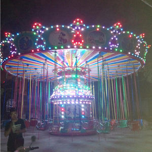 La silla voladora Extreme Fairground más popular, equipo de entretenimiento giratorio, parque de atracciones para niños, silla voladora de flores pequeñas para niños - Product Image 5