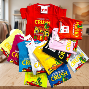 T-shirts pour tout-petits garçons et filles, surplus de marques, liquidation, lot en vrac, excédents de stock, vêtements, expédition annulée, FOB 1-1,40 $ MOQ 200 - Product Image 3