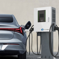 Chargeur rapide DC 20kW-60kW mural ou sur pied pour véhicules électriques, station de recharge OCPP 1.6J certifiée CE, 4G Wi-Fi Ethernet IP55 IK10