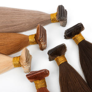Di alta qualità 20 pezzi nastro di iniezione biondo In vergine Remy cuticola allineato capelli umani nastro invisibile nelle estensioni dei capelli - Product Image 2