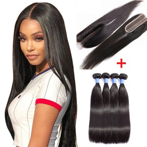 Extensiones de Cabello Natural Kim K 2X6 HD Virgin Remy, Trama Única, Cierre de Encaje Transparente, Parte Media, Cabello Liso, Ondulado, Color Natural - Product Image 6
