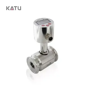 KATU FM120 IP67 sensor aliran air, turbin elektronik